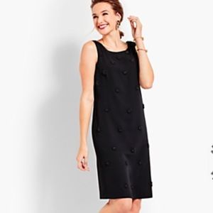 Talbots Embellished Crepe Shift Dress Size 2 NWT